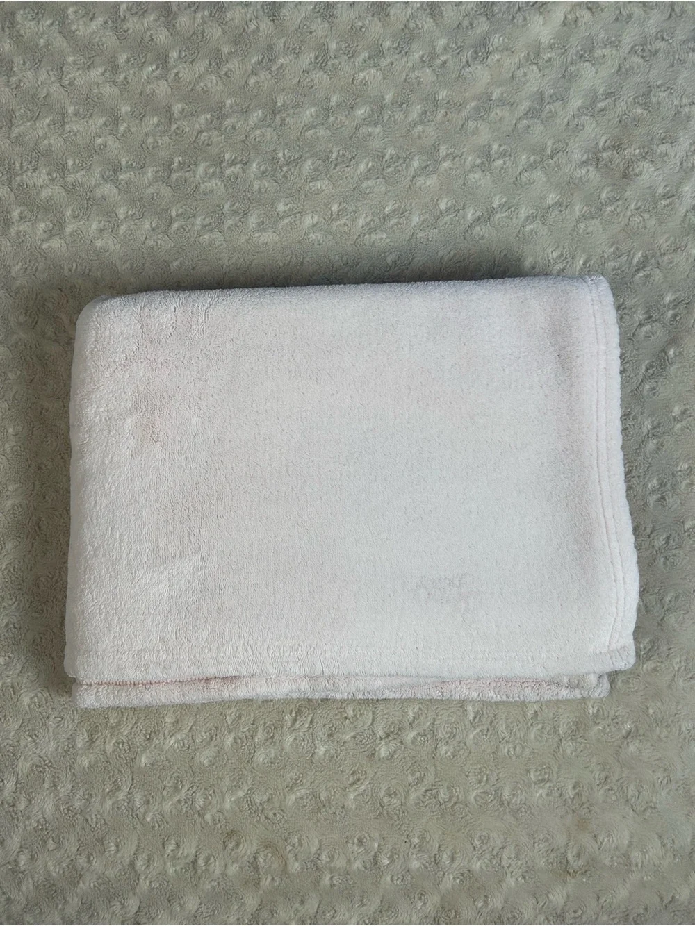 Cloud Island Solid Light Pink Baby Blanket Soft Plush Security Lovey